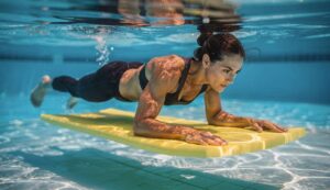 Aqua-Plank: Die Poolübung, die effektiver ist als Schwimmen für den Bauch